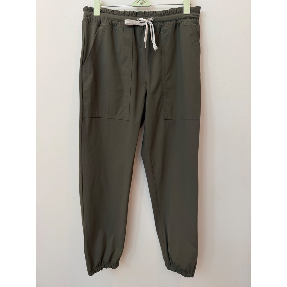 Vuori Ripstop Pants Womens Small Dark Olive Green Joggers Hiking Travel